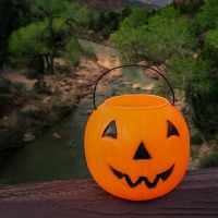 Zion National Park Sunrise Photography: Mr. Pumpkin Head at the Watchman 