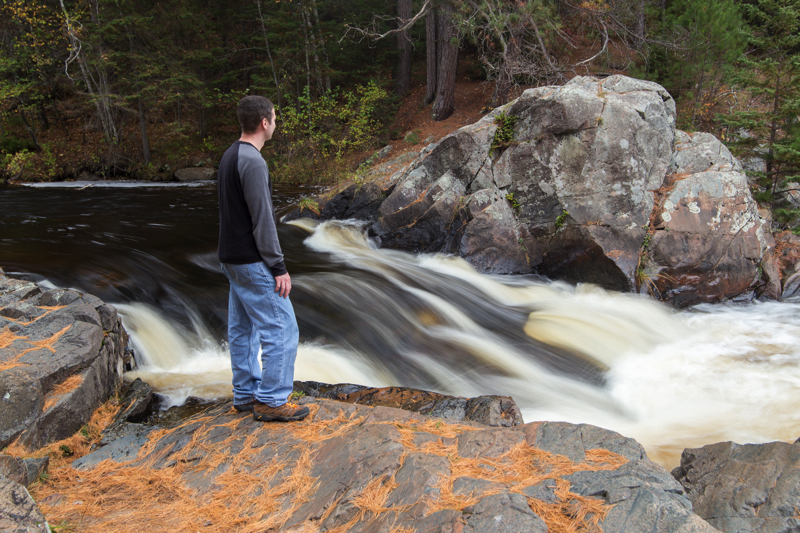 Markos Berndt near a river